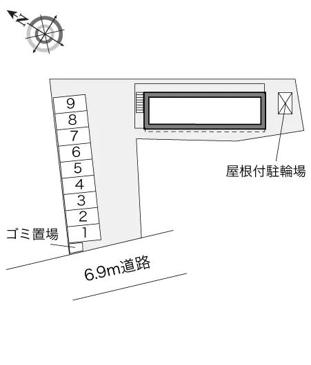 ★手数料０円★鴻巣市南１丁目　月極駐車場（LP）